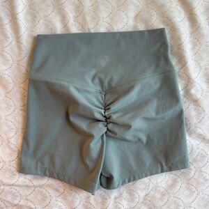 TYC Workout Shorts Scrunch Sage Green